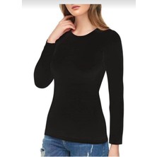 Elit 2203 Elastan Uzun Kol 3 Adet-Siyah-M