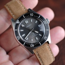 Yaydan Deri Aksesuar Açık Taba Süet Deri Saat Kordonu