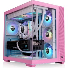 Thermaltake View 380 Bubble Pink 4X12CM Argb Fanlı Back-Connect Destekli Bilgisayar Kasası (Psu Yok)