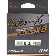 Ryuji Winx 0.16MM 150M Chartreuse 8 Kat Ip Misina 11.4kg Çeker