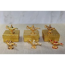 TE Dükkan Buğz Mineli Metal Alaaddin Lambası Model 2