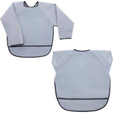 Miniboni Uzun Kol Önlük - Kısa Kol Önlük Seti - Grey