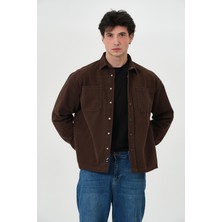 Pique 26EG1005 ERKEK GÖMLEK Çıtçıt Kapamalı Oversize Erkek Gömlek