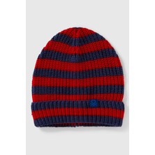 United Colors Of Benetton Lacivert Erkek Ek_logo Detaylı Renk Bloklu Bere Model Kodu: ( 1370HA00C252)