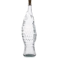 PremiumPort Yüksek Kaliteli 1.1l Balık Temalı Yağ Şişesi, Pratik ve Şık Tasarım