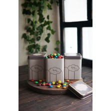 PremiumPort Kare Metal Saklama Kabı 75X75 cm 3'lü Set, Dayanıklı ve Şık Tasarım