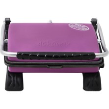 Allians Döküm Tost Makinesi 1800W, Lila, Ev Için, Pratik ve Şık Tasarım