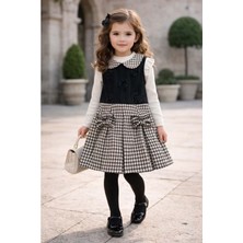 Gültekin Bebe Miss Melinda Güllü Kaz Ayaklı Elbise 7-10 YAŞ-0358530 - Siyah