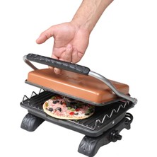 Allians Sağlıklı ve Şık Rosegold Demir Döküm Izgara ve Tost Makinesi