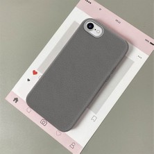 HONTINGA iPhone 8 ile Uyumlu Kılıfı Deri Dokusu Anti Düşme Yumuşak Silikon Telefon Kılıfı Desen K7-3000