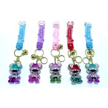 TE Dükkan Buğz Taşlı Ayıcık Silikon Anahtarlık