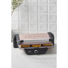 Allians Gastro Classic 6 Dilim Rosegold Izgara ve Tost Makinesi 2000W