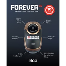 Nice Forever Turbo Başlıklı C5 Cat&dog 900W Çift Turbo Fırçalı Toz Torbasız Elektrikli Süpürge
