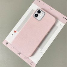 HONTINGA iPhone 12 ile Uyumlu Kılıfı Deri Dokusu Anti Düşme Yumuşak Silikon Telefon Kılıfı Desen K7-3000