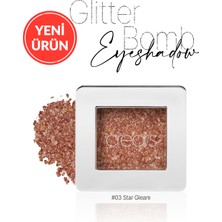 Mücevher Parlaklığında Yoğun Pigmentli Tekli Far Cre'ars Glitter Bomb Eyeshadow 03 Star Gleam