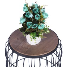 Yapay Çiçek Sitesi Beton Saksıda Yapay Çiçekli Tanzimler Model 8