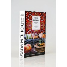 Rawliving Bohemians Kahverengi - Beyaz Mukavva Kitap Kutusu Minimalist Tasarım 1 Parça
