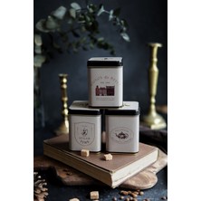 Teknotrust Kare Metal Saklama Kabı 87X87X125, 3'lü Set, Dayanıklı ve Şık Tasarım