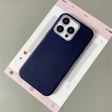 HONTINGA iPhone 15 Pro Max ile Uyumlu Kılıfı Deri Dokusu Anti Düşme Yumuşak Silikon Telefon Kılıfı Desen K7-3000