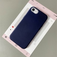 HONTINGA iPhone 8 ile Uyumlu Kılıfı Deri Dokusu Anti Düşme Yumuşak Silikon Telefon Kılıfı Desen K7-3000