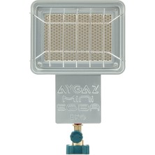 Aygaz Mini Soba Eko Seramik Taşlı Hafif Dış Mekan Ekipmanı Kamp İçin 150 W Güç