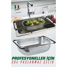 PremiumPort Ayarlanabilir Paslanmaz Çelik Lavabo Süzgeci, Dayanıklı ve Pratik Kullanım