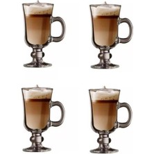 PremiumPort Irısh Latte Çikolata Bardağı 4'lü Set, Şık ve Dayanıklı Tasarım