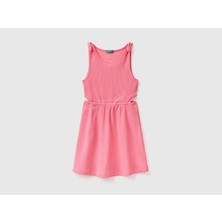 United Colors Of Benetton Fuşya Kadın / Kız Kj T Ksuz_beli Pencereli Penye Elbise Model Kodu: ( 3ZZUCV00E258)