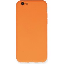 OZGN Newface Iphone 6 Kılıf Nano Içi Kadife Silikon - Turuncu