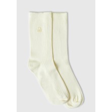 United Colors Of Benetton Mix Unisex U U_viskoz Karışımlı Logo Işlemeli Uzun Soket Çorap Model Kodu: ( 6GN027028901)