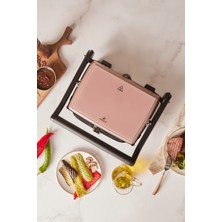 Allians Prizma 2400W Tost ve Izgara Makinesi, Rose Gold Renk, Şık ve Fonksiyonel