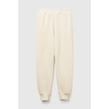 United Colors Of Benetton Ekru Kadın / Kız KDN_%100 Pamuk Manşetli Beli Lastikli Regular Fit Eşofman Altı Model Kodu: ( 3UNIDF01A3C9)