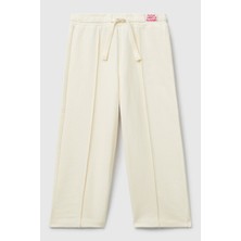 United Colors Of Benetton Ekru Kadın / Kız Kk_dikiş Detaylı Beli Büzgü Ipli Bol Paça Eşofman Altı Model Kodu: ( 3NBMGF04Y0R2)