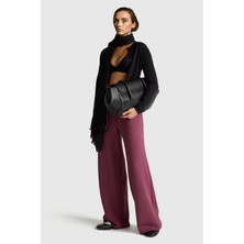 United Colors Of Benetton Mor Kadın / Kız Kdn_modal Karışımlı Cepli Beli Bağcıklı Geniş Paça Eşofman Altı Model Kodu: ( 3QAFDF01DMOR)