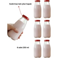 PremiumPort 6'lı Şeffaf Cam Şişe Seti, Çok Amaçlı ve Şık Tasarım