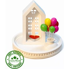 Ceren Wooden Modern Seramik Ev Mumluk & Dekor Seti