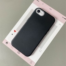 HONTINGA iPhone 8 ile Uyumlu Kılıfı Deri Dokusu Anti Düşme Yumuşak Silikon Telefon Kılıfı Desen K7-3000