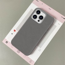 HONTINGA iPhone 15 Pro Max ile Uyumlu Kılıfı Deri Dokusu Anti Düşme Yumuşak Silikon Telefon Kılıfı Desen K7-3000