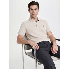 Fabrika Düz Bej Erkek Polo T-Shirt F5SM-TST 2779 N