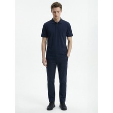 Fabrika Lacivert Erkek Regular Fit Polo T-Shirt Nobro Ceplı Nb