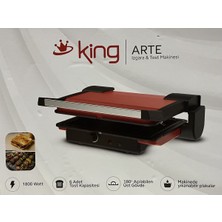 King Pratik ve Şık Izgara Tost Makinası ile Lezzetli Kahvaltılar