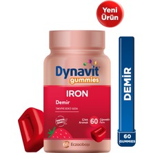 Dynavit Gummies Iron 60 Çiğnenebilir Form - Aile Boyu Kullanım – Demir - Enerji
