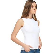 Elit Elastan Sıfır Kol 4'lü Paket-Beyaz-M