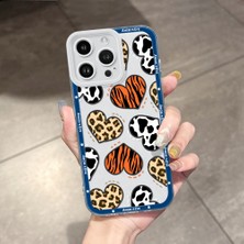 HONTINGA iPhone 14 Pro Max ile Uyumlu Kılıfı Şeffaf Kamera Korumali Kalp Desen Airbag Yumuşak Silikon Telefon Kılıfı K5-0193