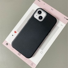 HONTINGA iPhone 15 ile Uyumlu Kılıfı Deri Dokusu Anti Düşme Yumuşak Silikon Telefon Kılıfı Desen K7-3000