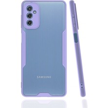 TE Dükkan Buğz Samsung Galaxy M52 5g Kılıf Platin Silikon - Lila