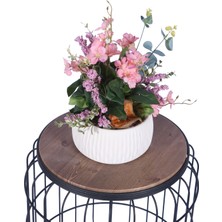 Yapay Çiçek Sitesi Beton Saksıda Yapay Çiçekli Tanzimler Model 9