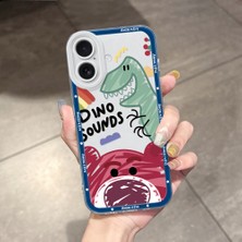 HONTINGA iPhone 16 ile Uyumlu Kılıfı Şeffaf Kamera Korumali Gökkuşağı Desen Airbag Yumuşak Silikon Telefon Kılıfı K5-0192