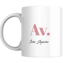 Avukatlara Özel Isim ve Soyisim Baskılı Kupa Bardak,kişiye Özel Baskılı Kupa Bardak