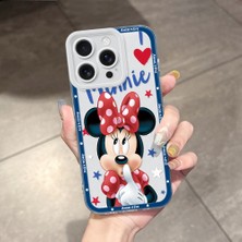HONTINGA iPhone 16 Pro ile Uyumlu Kılıfı Şeffaf Kamera Korumali Minnie Desen Airbag Yumuşak Silikon Telefon Kılıfı K5-0195